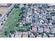 Aerial view of a residential area with well-maintained houses, green spaces, and neighborhood streets at 40020 N Cape Wrath Dr Dr, San Tan Valley, AZ 85140