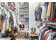 Walk-in closet with shelving and clothing racks; organized storage solution at 4657 S Vapor --, Mesa, AZ 85212