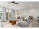 Inviting living room with neutral colors and a sliding glass door to a balcony at 4657 S Vapor --, Mesa, AZ 85212