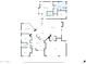 Detailed floor plan showcasing the layout of a multi-bedroom house with a flexible den, Gathering room, and garage at 6041 E Hartford Ave, Scottsdale, AZ 85254