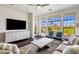 Modern living room with large windows, comfortable seating, and scenic views at 7275 N Scottsdale Rd # 1001, Paradise Valley, AZ 85253