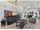 Spacious living room with views of the kitchen and dining room featuring tall ceilings at 8817 S 18Th Way, Phoenix, AZ 85042