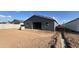 Newly graded backyard of new construction home in a residential neighborhood at 15790 W Cheryl Dr, Waddell, AZ 85355
