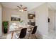 Charming dining area showcasing a modern table setting, stylish decor, and bright natural light at 4614 E Pueblo Ave, Phoenix, AZ 85040