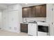 Well-organized laundry room featuring modern appliances, ample cabinetry, and a convenient sink at 11977 N 81St St, Scottsdale, AZ 85260