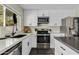 Modern kitchen featuring white cabinets, stainless steel appliances, and sleek countertops at 2026 S Emerson --, Mesa, AZ 85210