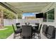 Covered outdoor patio with seating area and outdoor TV that's perfect for entertaining guests at 2026 S Emerson --, Mesa, AZ 85210