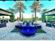 Seating area with a fountain and golf course views at 247 E Las Puertas Ln, Queen Creek, AZ 85140