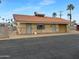 Exterior with tan stone and a red tile roof at 25 S 102Nd St # 73, Mesa, AZ 85208