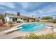 Private backyard with a refreshing pool, a diving board, and ample space for outdoor entertaining at 3149 W Danbury Dr, Phoenix, AZ 85053