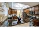 Kitchen featuring granite countertops and wood cabinets with stainless appliances at 3270 W White Canyon Rd, San Tan Valley, AZ 85144