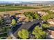 An aerial view of the neighborhood, highlighting the proximity to lush farmland at 3678 E Yeager Ct, Gilbert, AZ 85295