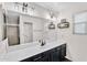 Bright bathroom with a large vanity and a separate shower at 3678 E Yeager Ct, Gilbert, AZ 85295