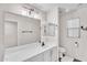 This bathroom features a large white vanity, a large mirror, and a separate toilet room at 3678 E Yeager Ct, Gilbert, AZ 85295