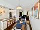 Inviting living room features stylish decor and open-concept design leading into the kitchen and dining area at 3737 E Turney Ave # 223, Phoenix, AZ 85018