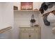 Walk-in closet with built-in shelving, hanging rods, and additional storage space at 4777 S Fulton Ranch Blvd # 1050, Chandler, AZ 85248