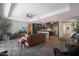 Bright living area with a view of the kitchen and outdoor patio at 4777 S Fulton Ranch Blvd # 1050, Chandler, AZ 85248