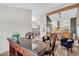Comfortable living area with hardwood floors, modern decor, and an open floor plan great for entertaining at 609 W Mcnair St, Chandler, AZ 85225