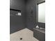 Modern shower room featuring custom tile work, sleek fixtures, and ample space at 9726 E Hidden Green Dr, Scottsdale, AZ 85262