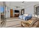 Serene main bedroom features a king bed, stylish decor, and plenty of natural light, creating a relaxing retreat at 8625 E Camino Vivaz --, Scottsdale, AZ 85255