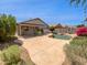 Private backyard oasis with covered patio and sparkling pool great for outdoor living at 1488 W Page Ave, Gilbert, AZ 85233