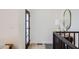 Bright entryway with modern finishes, a stylish door, and an elegant mirror at 1550 N Stapley Dr # 21, Mesa, AZ 85203