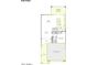 Floor plan showcasing an open-concept design with a gourmet kitchen, dining area, and a convenient two-bay garage at 1571 E Tiffany Way, Gilbert, AZ 85298