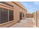 Backyard featuring a brick patio at 1650 S Crismon Rd # 6, Mesa, AZ 85209