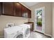 Laundry room with cabinets, counter space, and a door leading to the outside at 21525 E Camacho Rd, Queen Creek, AZ 85142