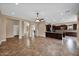 Spacious living room with views of the outdoor kitchen area at 21525 E Camacho Rd, Queen Creek, AZ 85142