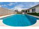 Inviting pool area with ample sunlight and privacy fencing at 4138 W Barbara Ave, Phoenix, AZ 85051