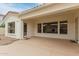 Spacious covered back patio offers a serene outdoor living space for relaxation and entertainment at 4522 S Wildflower Pl, Chandler, AZ 85248