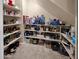 Well-organized pantry with custom shelving, providing abundant storage for groceries and household supplies at 4582 S Wildflower Pl, Chandler, AZ 85248
