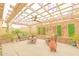 Relaxing outdoor patio featuring a water feature, comfortable furniture, and a pergola at 6778 W Lariat Ln, Peoria, AZ 85383