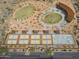 Overhead view of the community's well-maintained pickleball and sports courts, perfect for active residents at 7216 E Aurora --, Scottsdale, AZ 85266