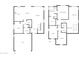 Detailed floorplan showcasing layout with kitchen, bedrooms, bathrooms, living spaces and garage at 7924 S 70Th Ln, Laveen, AZ 85339