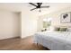 Comfortable bedroom with modern design, featuring neutral tones and a calming ambiance at 1012 E Estevan Ave, Apache Junction, AZ 85119
