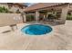 Relaxing community hot tub and barbeque area at 1211 N Miller Rd # 213, Scottsdale, AZ 85257