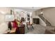 Comfortable living room featuring neutral colors, washer and dryer, and open floor plan at 1211 N Miller Rd # 213, Scottsdale, AZ 85257