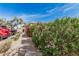 Community street lined with flowering bushes at 1211 N Miller Rd # 213, Scottsdale, AZ 85257