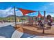 Playground with a shade structure, wood chip base, slides and mountain views at 27173 N 86Th Ave, Peoria, AZ 85383
