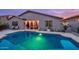 Inviting backyard pool and covered patio, great for entertaining at 27173 N 86Th Ave, Peoria, AZ 85383