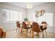 Dining room with modern table and chairs at 7412 S Elm St, Tempe, AZ 85283