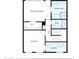 Detailed floor plan showcasing the layout of the second floor at 7694 E Minnezona Ave, Scottsdale, AZ 85251