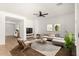 Bright living room with neutral tones, stylish decor, and a comfortable sectional sofa at 15656 W Devonshire Ave, Goodyear, AZ 85395