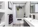 Chic bathroom with modern vanity, sleek fixtures, and stylish tilework, creating a contemporary and functional space at 3619 N 87Th St, Scottsdale, AZ 85251