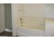 Bright bathroom features a soaking tub and a glass-enclosed shower at 41246 N Vine Ave, San Tan Valley, AZ 85140