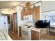 Functional kitchen featuring white appliances and ample countertop space at 457 S Jaspar Dr, Apache Junction, AZ 85119