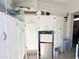 Laundry room featuring lots of white cabinets with plenty of storage, and a mini refrigerator at 457 S Jaspar Dr, Apache Junction, AZ 85119