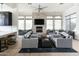 Spacious clubhouse with a fireplace, lounge area and a kitchen featuring a breakfast bar at 4803 N Woodmere Fairway -- # 1003, Scottsdale, AZ 85251